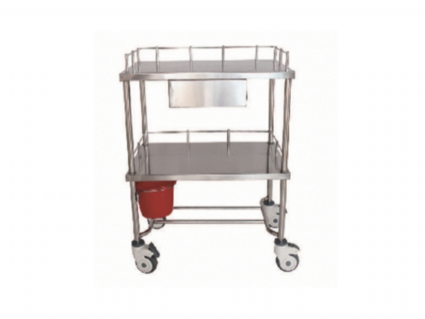 [B5]不锈钢治疗车(半抽屉)